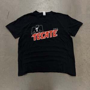 Tecate Cerveza Logo Graphic T Shirt Black